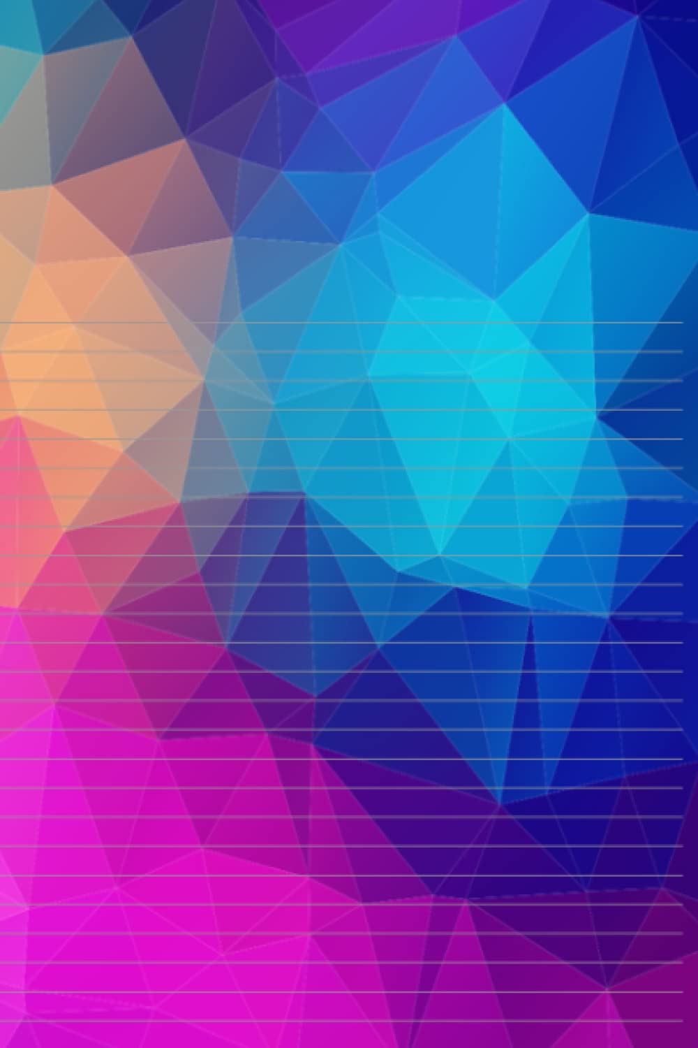 Journal, lined notebook for writing