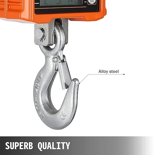 Miniatura 3 de Báscula de grúa de 22046lbs 2000 libras báscula de grúa digital resistente con pantalla LED retroiluminada para granja caza construcción herramienta