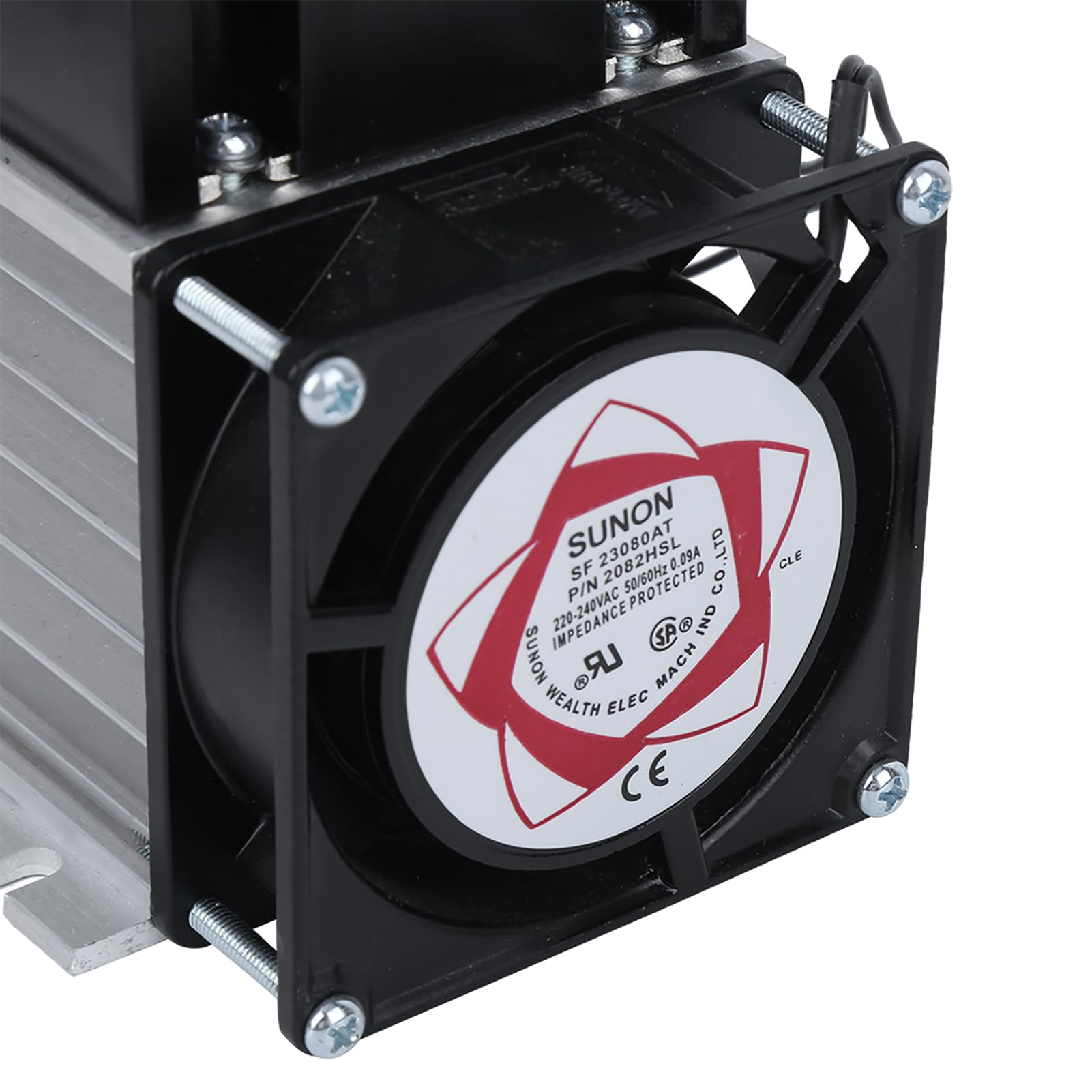 Modulo SSR-40WA-R1 con Fondo in Alluminio Soft Start per Controller Motore Elettrico per Officina Garage con Ventola 380VAC (Modulo+radiatore)