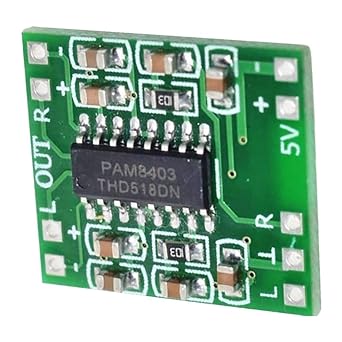 Generic CT-PAM8403 Pam8403 Dc Amplifier Board Class D Usb Power Audio Module, 5v, 3w, Green