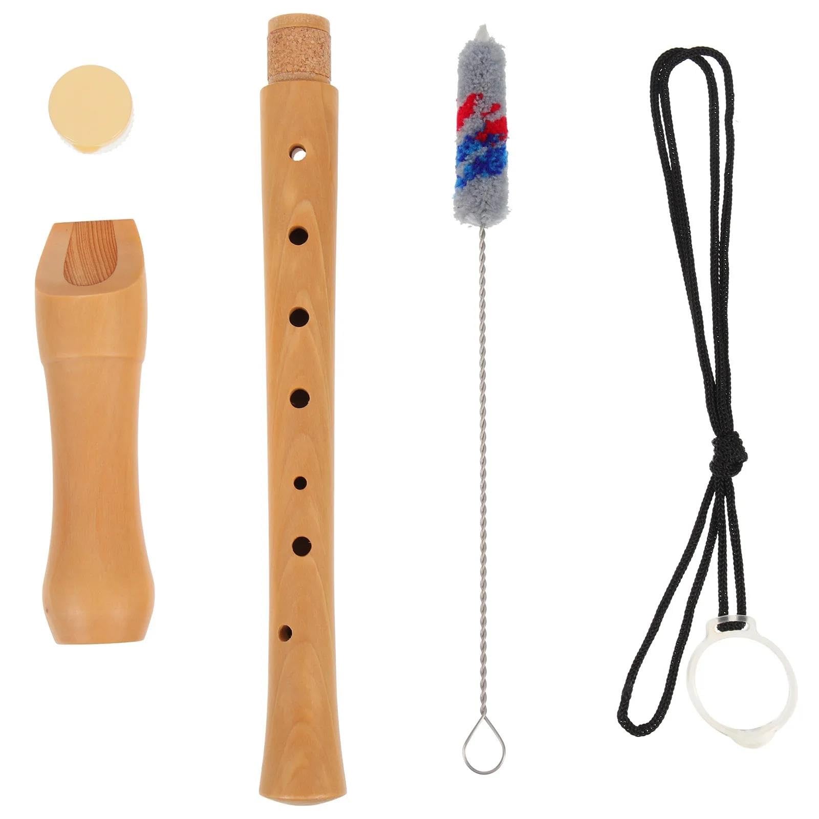 Blockflöte Set 8-Loch-Blockflöte Abnehmbares Zweiteiliges Anfängerinstrument Tragbare Musik Aus Holz