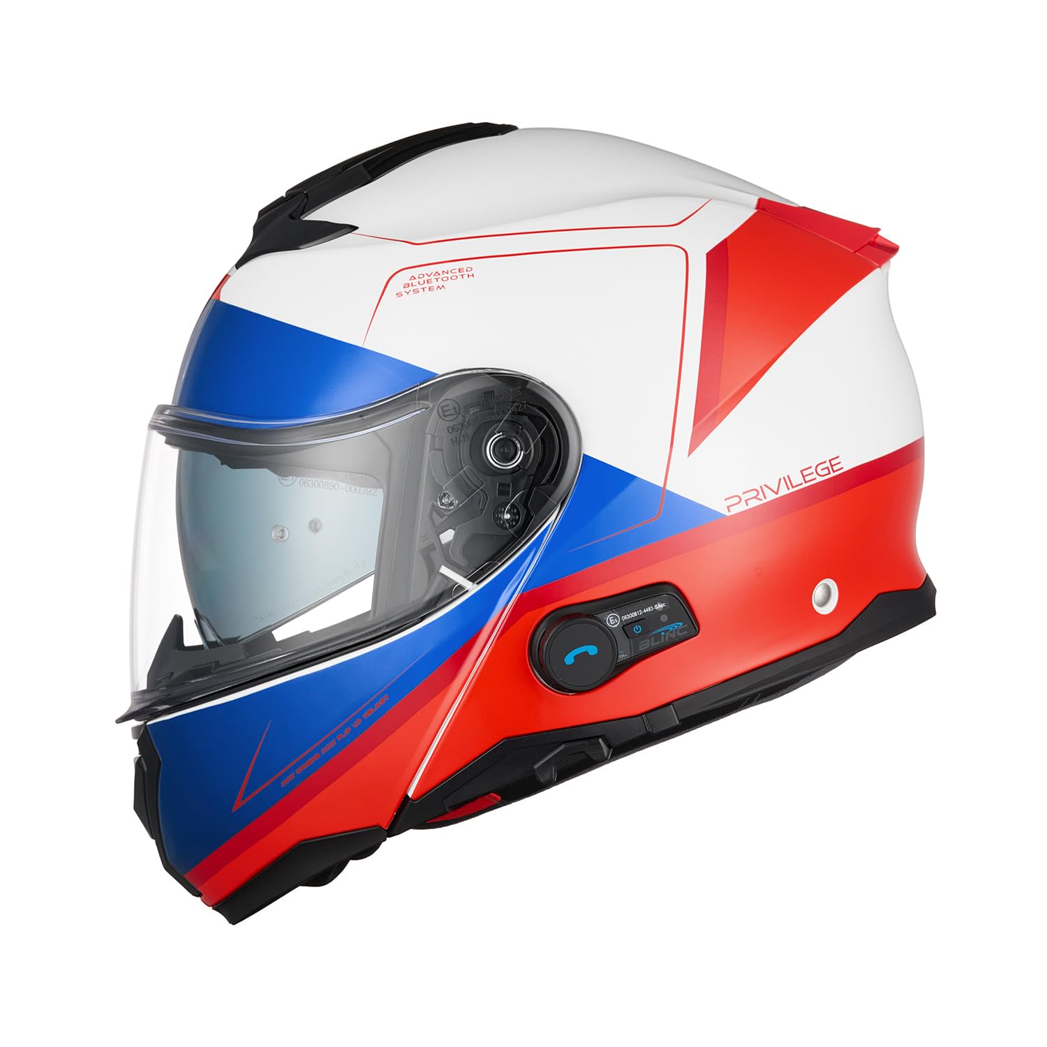 ORIGINE Casco Moto Modulare Bluetooth Interfono Voice Dial Casco Moto Omologato ECE2206 Chiamata Vivavoce
