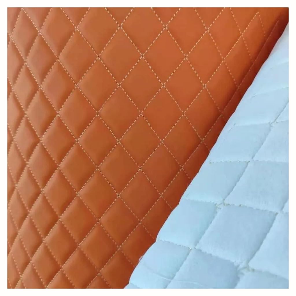 Tissu simili cuir matelassé pour patchwork et décoration - 8