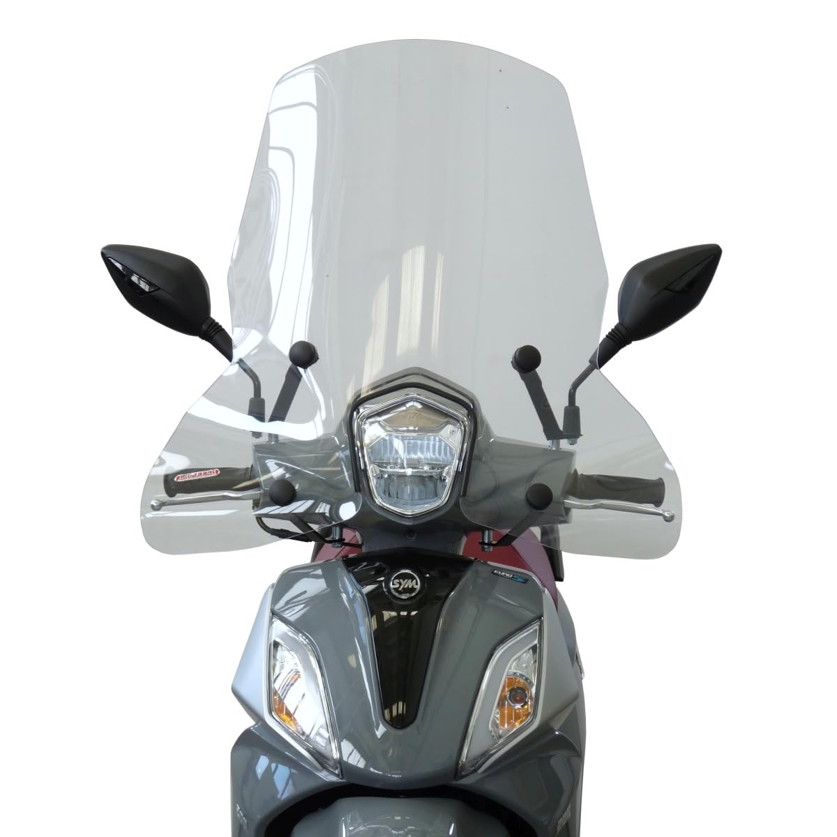FABBRI parabrezza moto trasparente TOP ALTO compatibile con SYM SYMPHONY ST 200 2021-2022 e per SYMPHONY ST 50 2021-2022 e per SYMPHONY ST 4T 125 2021-2022