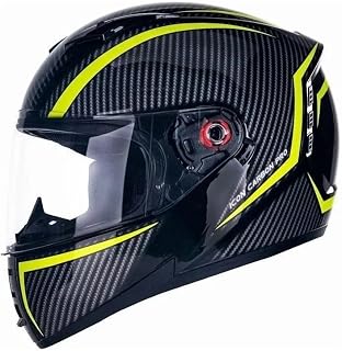peels Capacete Fechado Moto Icon Pro Preto com Amarelo 60
