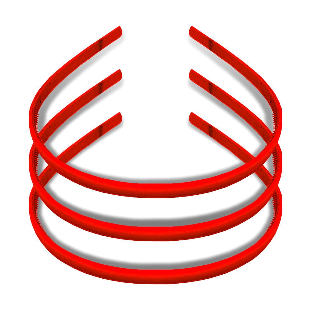 Adhvik Pack of 3 Pcs Red Big Boss Premium Daily Use Plastic Thin Girls and Women Hair Band (B0B74T111H) Amazon Price History, Amazon Price Tracker