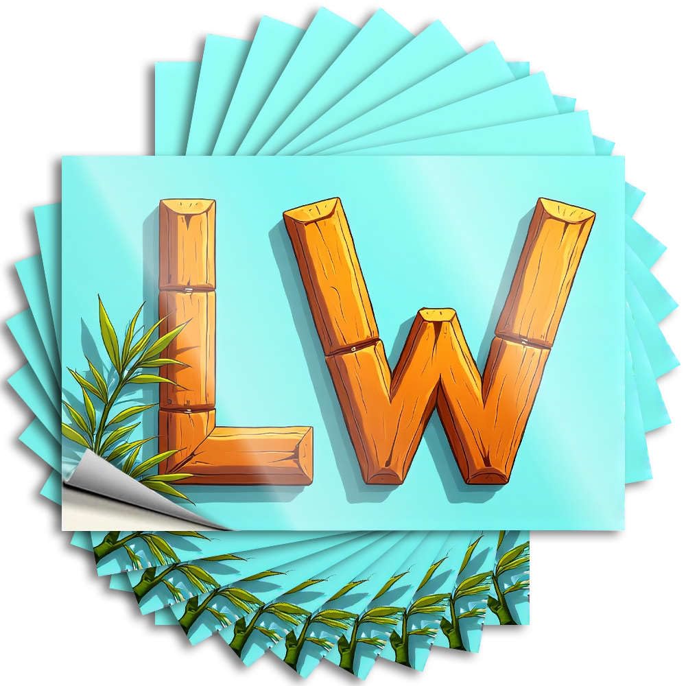 Reading Tattoo, Restroom Accessories Hat Wooden Letters l and w with Green Leaves. | Funny Quote Billiard Decals(8X12CM)