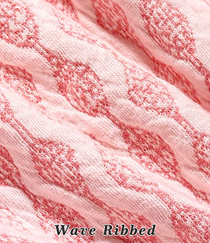 Topkins Dog Dress Valentines Day Dog Sweater Dress Soft Dog Dress Cute Pet Clothes Outfit For Small Medium Dogs Girl (Pink, L) #TOP2