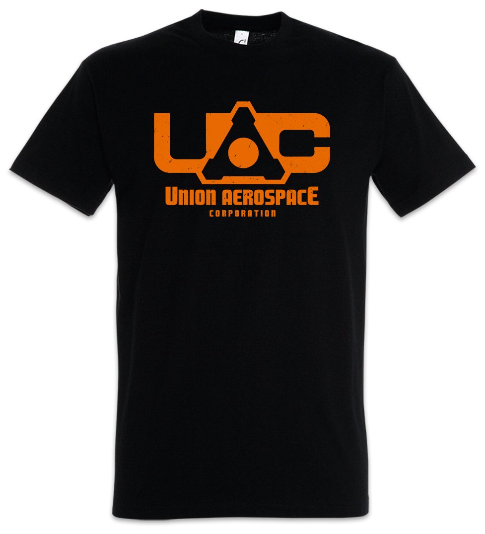 Urban Backwoods T-Shirt Uomo UFO Sign, Nero, Taglia S, 100% Cotone, Stampa Fotorealistica