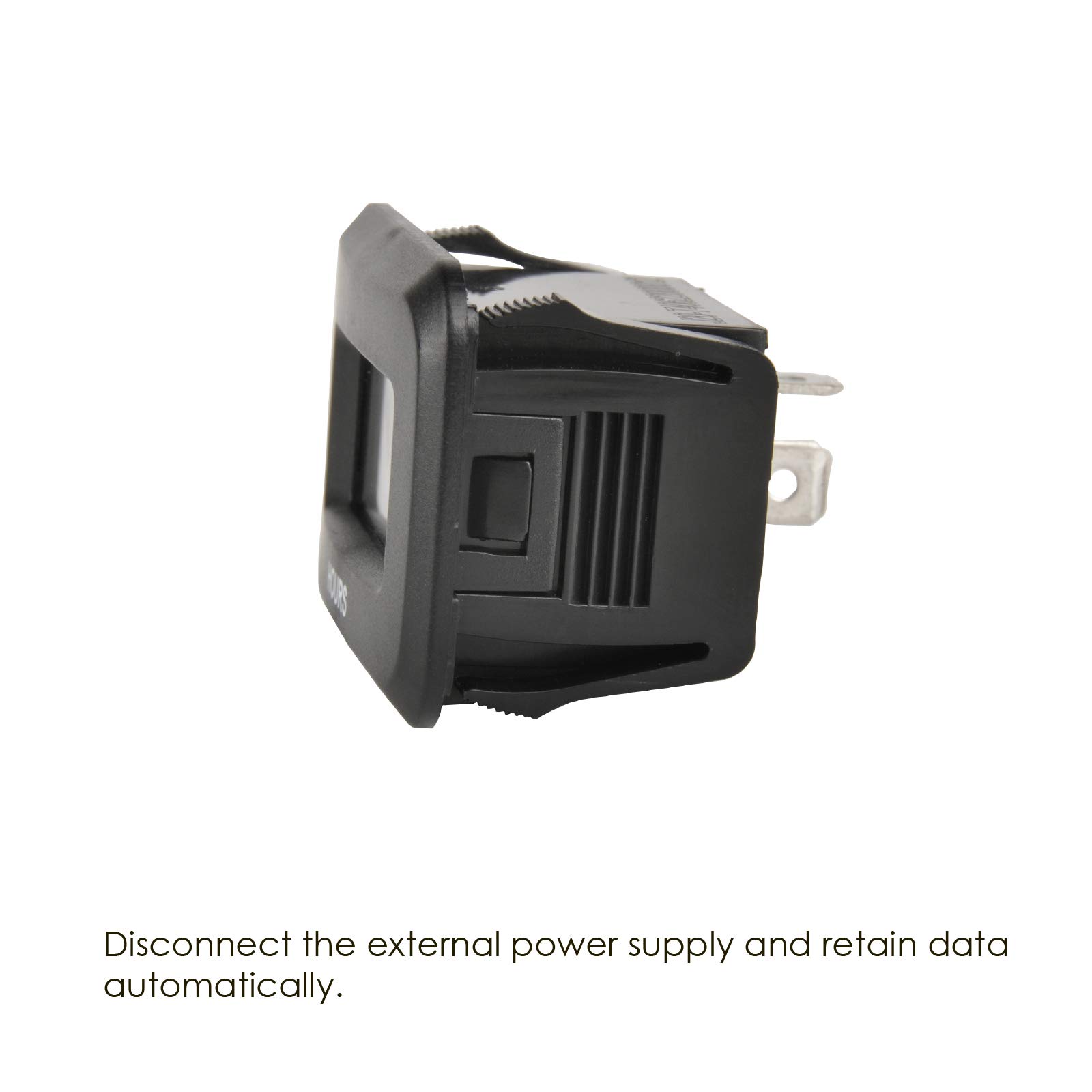 Jayron Indicatore del Contaore Tensione DC 5-60V,Timer di Manutenzione Dati Accumulati Design Impermeabile per Piccoli Motori,Come Generatore Tosaerba Dirt Bike