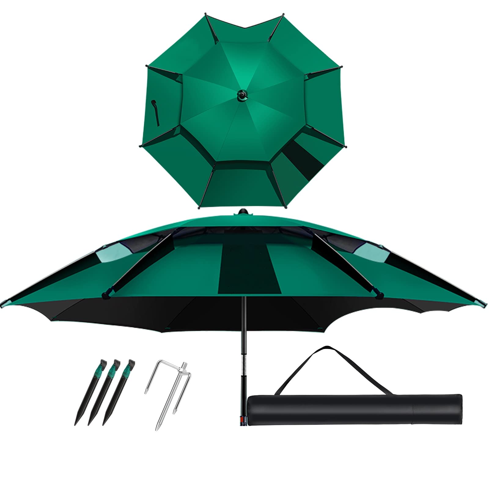 WX-7WXFC Sombrilla De Pesca -Parasol Jardín Exterior,Paño De Paraguas De Tela De Poliéster Resistente Y Gruesa,Sombrilla para Silla De Playa con Función De Inclinación Sombrilla Jardín
