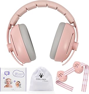 YAZOMA Baby Ear Defenders - Auriculares con cancelación de ruido para bebés de 6 a 12 meses para dormir en avión