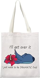 Cartoon Lover Gift Hawaiian Zipper Pouch I'll Get Over It I Just Need to Be Dramatic First Funny Makeup Bag for Fans (to Be Dramatic Tote CA)