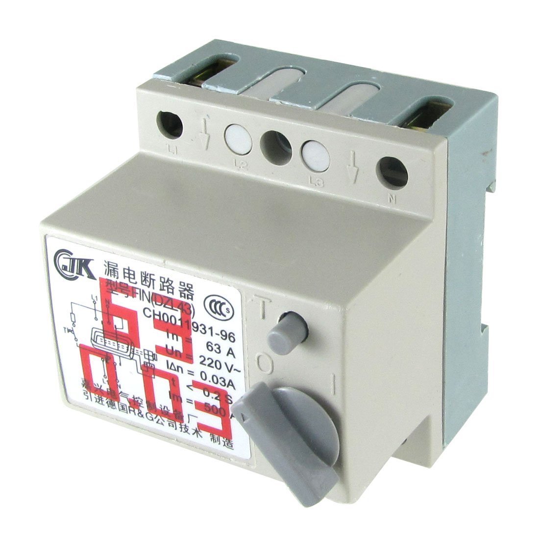 IEUMJNAT AC 220V 63A 2P Switch Type RCCB Residual Current Circuit Breaker