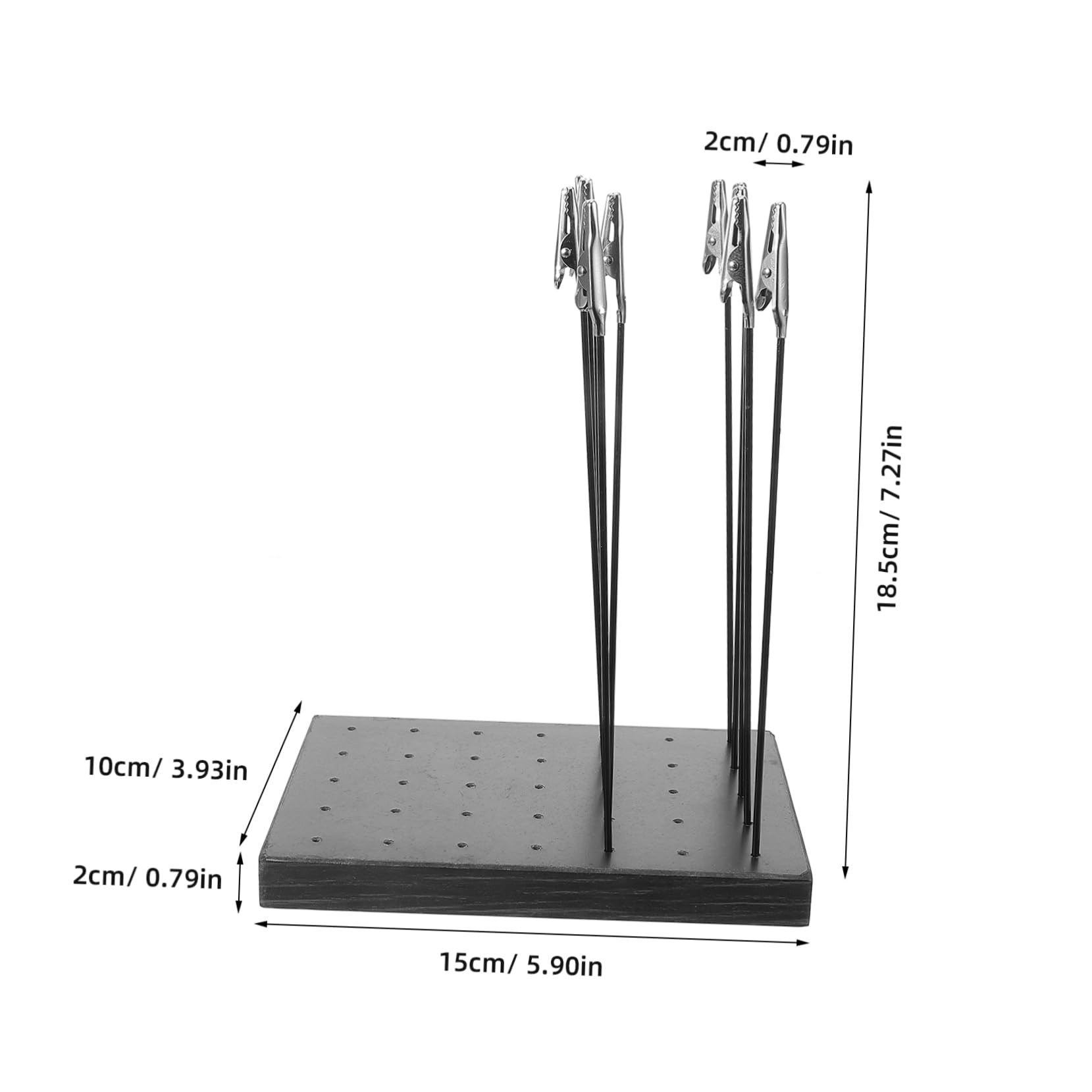 TEHAUX 1 Set Airbrush Model Coloring Clip Base Stand Holder Durable DIY Supply for Stable Support Model Painting Sturdy Construction Essential Tool for Hobby Enthusiasts