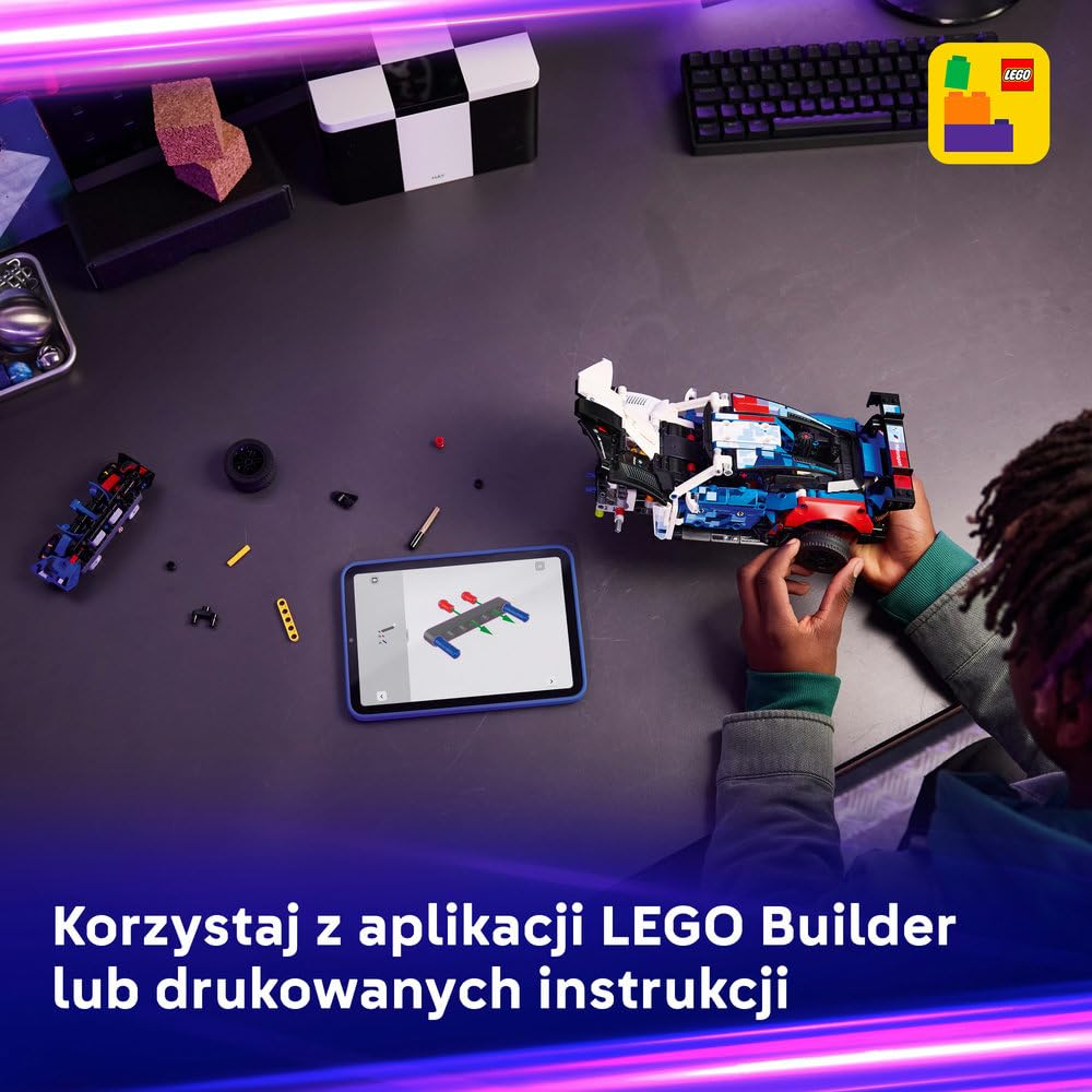 LEGO Technic Samochód wyścigowy BMW M4 GT3 EVO 42226 | Model samochodu, klocki konstrukcyjne, prezent dla fana motoryzacji 11+, zestaw edukacyjny dla dzieci, 747 elementów