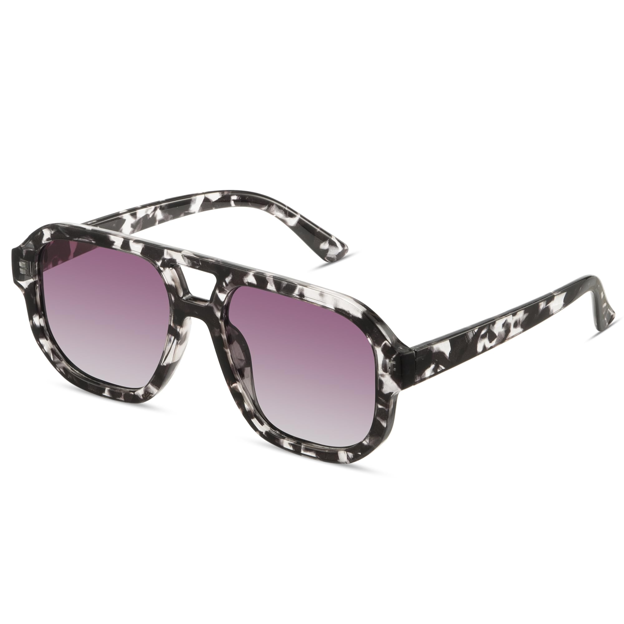 livho Trendy Polarized Square Aviator Sunglasses Women Men Square Eyewear Frame, Retro Sun Glasses for Women Men 2024 Shades