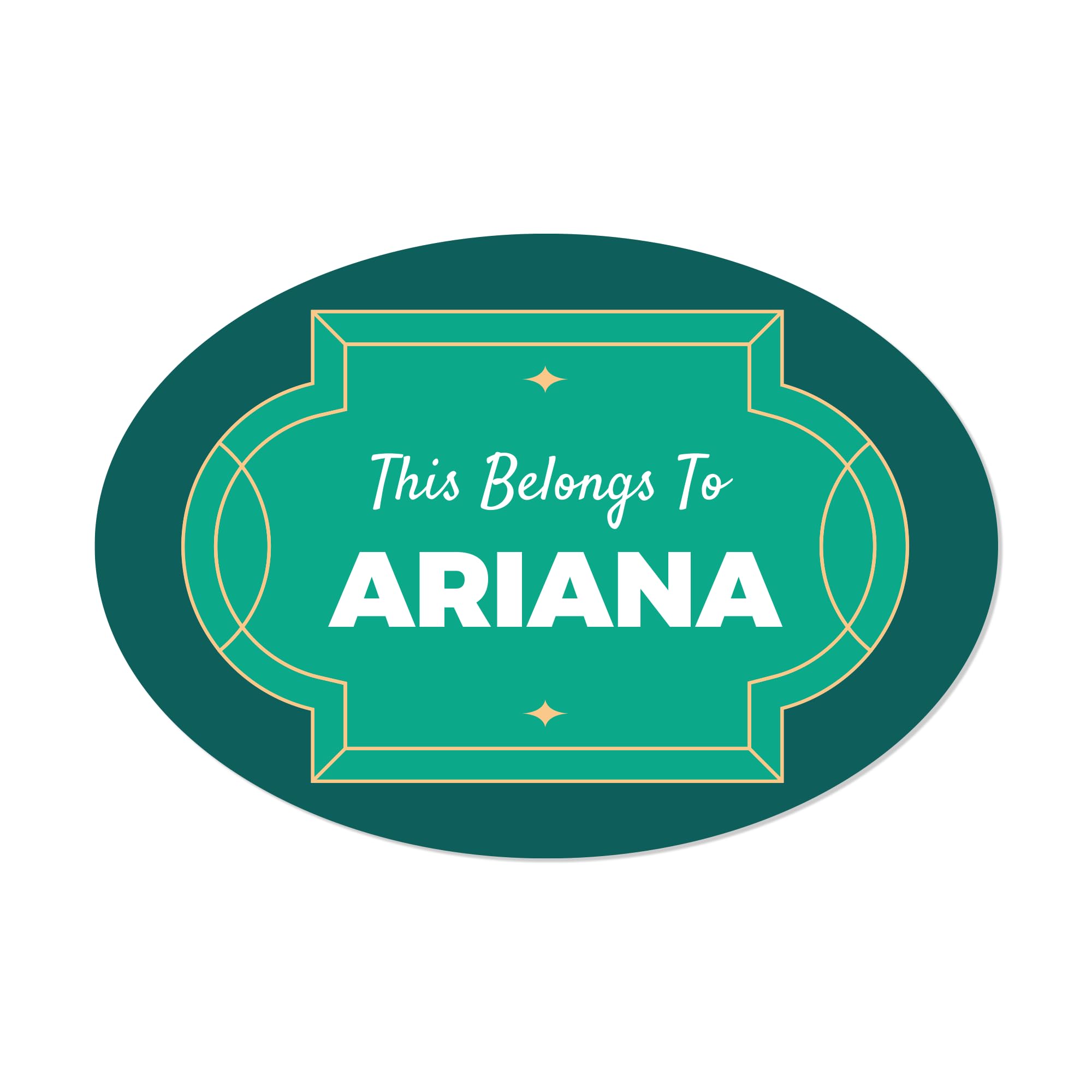 TESFANS This Belongs To Custom Stickers, Personalized Stickers, Personalized Name Stickers Labels, Waterproof Custom Stickers, This belongs to Labels