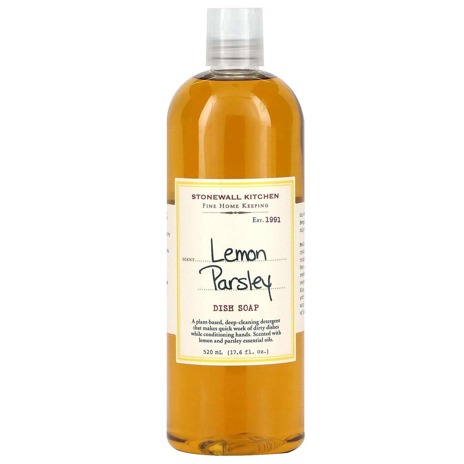 Savon à vaisselle Stonewall Kitchen formule concentrée naturelle persil et citron vert
