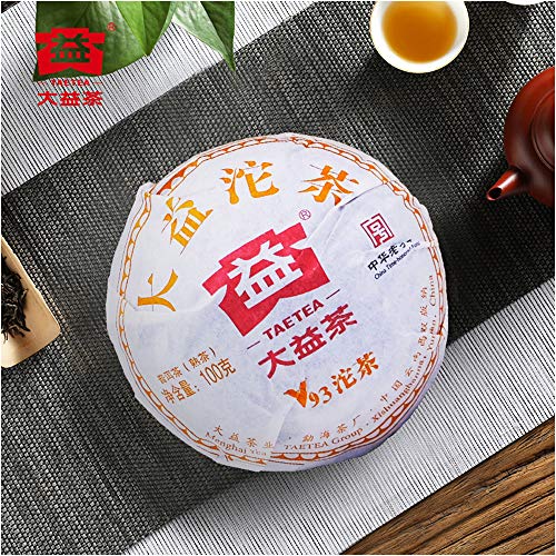 Taetea Classic V93 Premium Ripe Puerh Tea Tuo Cha, 3.53Oz (Pack Of 5) Aged Fermented Pu-Erh Pu'er Tea Cake Black Tea For Daily Drink And Gift 17.64Oz / 500G #TOP3
