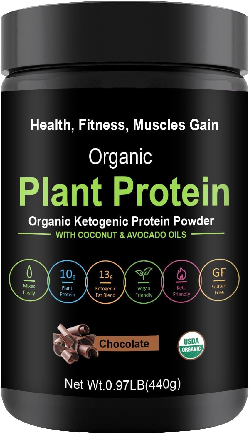 Organic Plant Protein Organic Ketogenic Protein Powder with