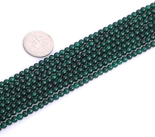Miniatura 3 de JOE FOREMAN Espaciador de jade verde de 0.118 in para hacer joyas de 15 pulgadas de hebra DIY pulsera collar joyería suelta cuentas