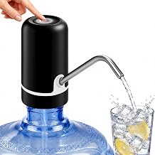 5 Gallon Water Dispenser Pump - Portable Rechargeable Electric Water Pump for 5 Gallon Jug with USB Charging, Automatic Water Bottle Dispenser for Home, Office, Kitchen, Travel, Camping (Black)