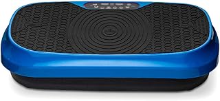 LifePro Waver Mini Vibration Plate - Whole Body Vibration Platform Exercise Machine - Home & Travel Workout Equipment for Weight Loss, Toning & Wellness - Max User Weight 260lbs (Blue)