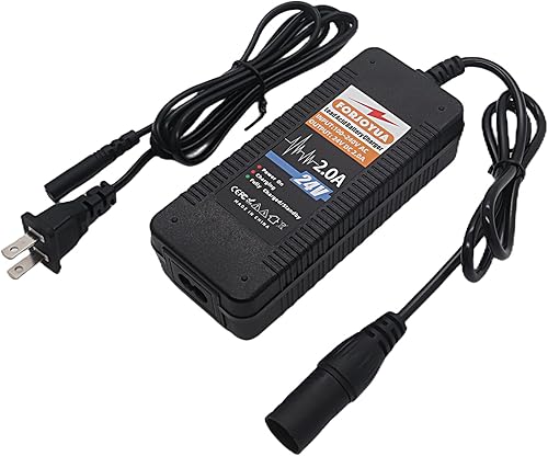 Cargador de batería de plomo-ácido de 24V 2A AC/DC para batería de plomo-ácido de 24V con conector XLR-3Pin Carga rápida