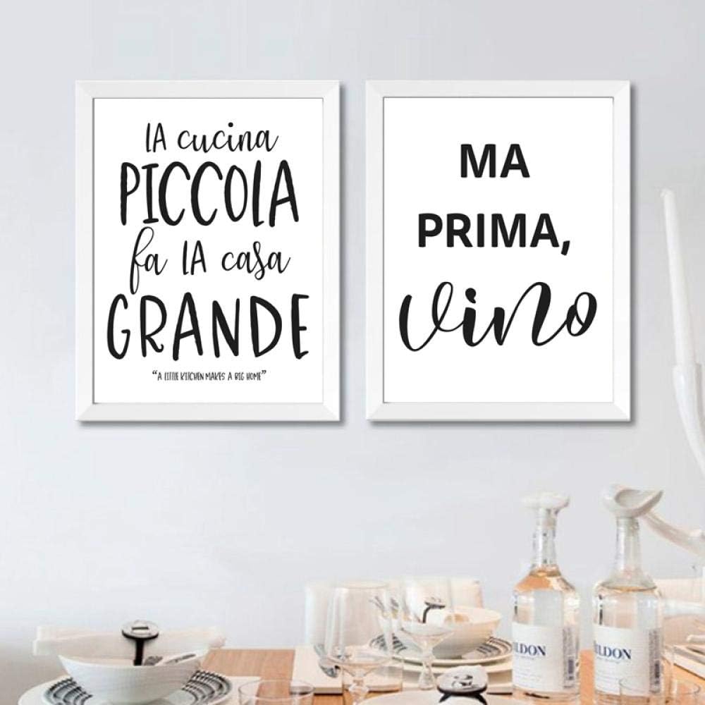 Amazon.com: Kitchen Italian Wall Art Canvas Painting Mother's ...