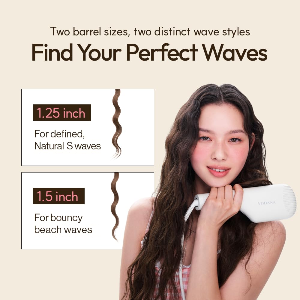 Amazon.com: VODANA Compact Wave Iron 1.5 inch - Create Bouncy