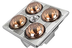 4-Lights Gypsum Line Lamp with Heat & LED Lighting