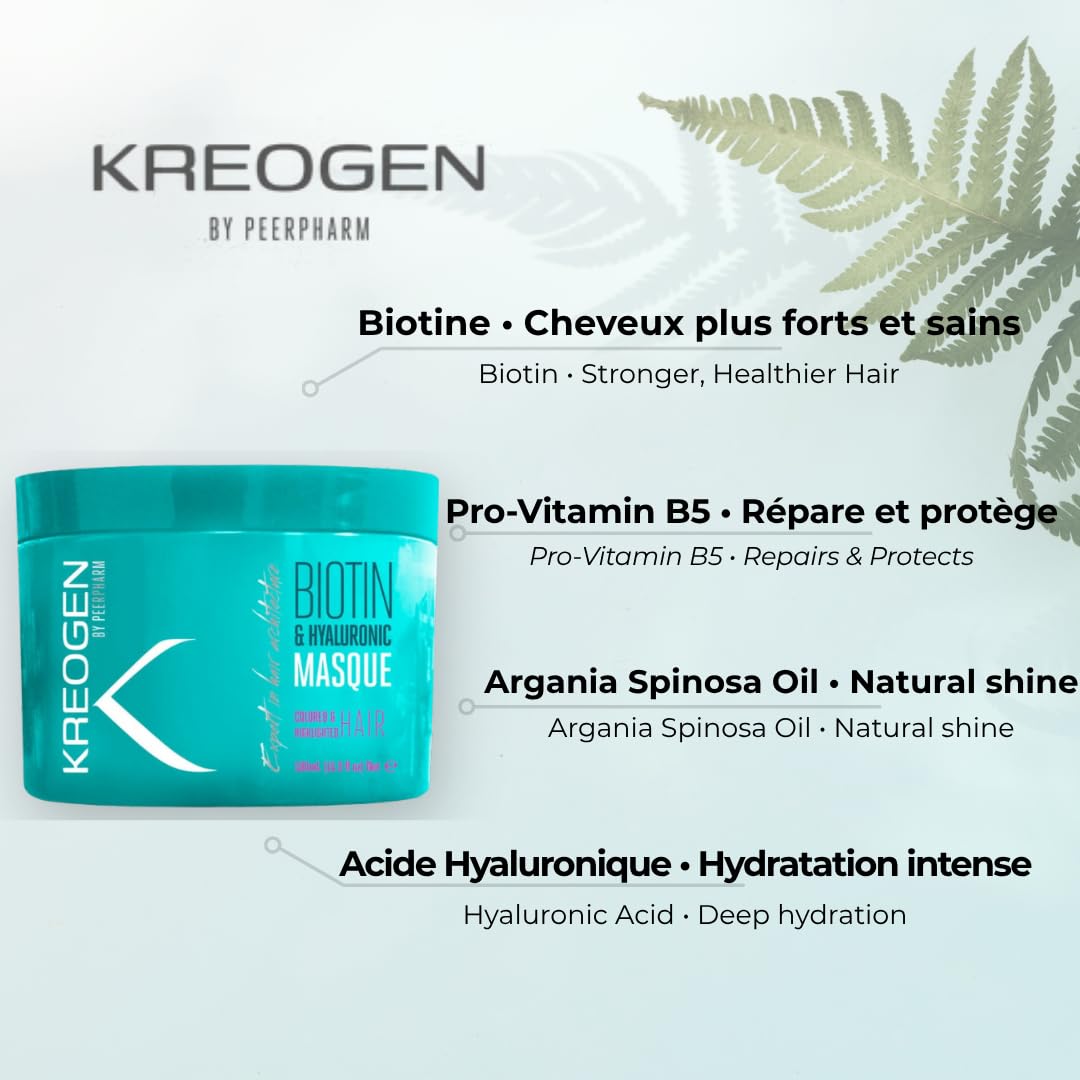 Maschera nutriente alla biotina - Capelli colorati - 500 ml - Protezione e brillantezza del colore