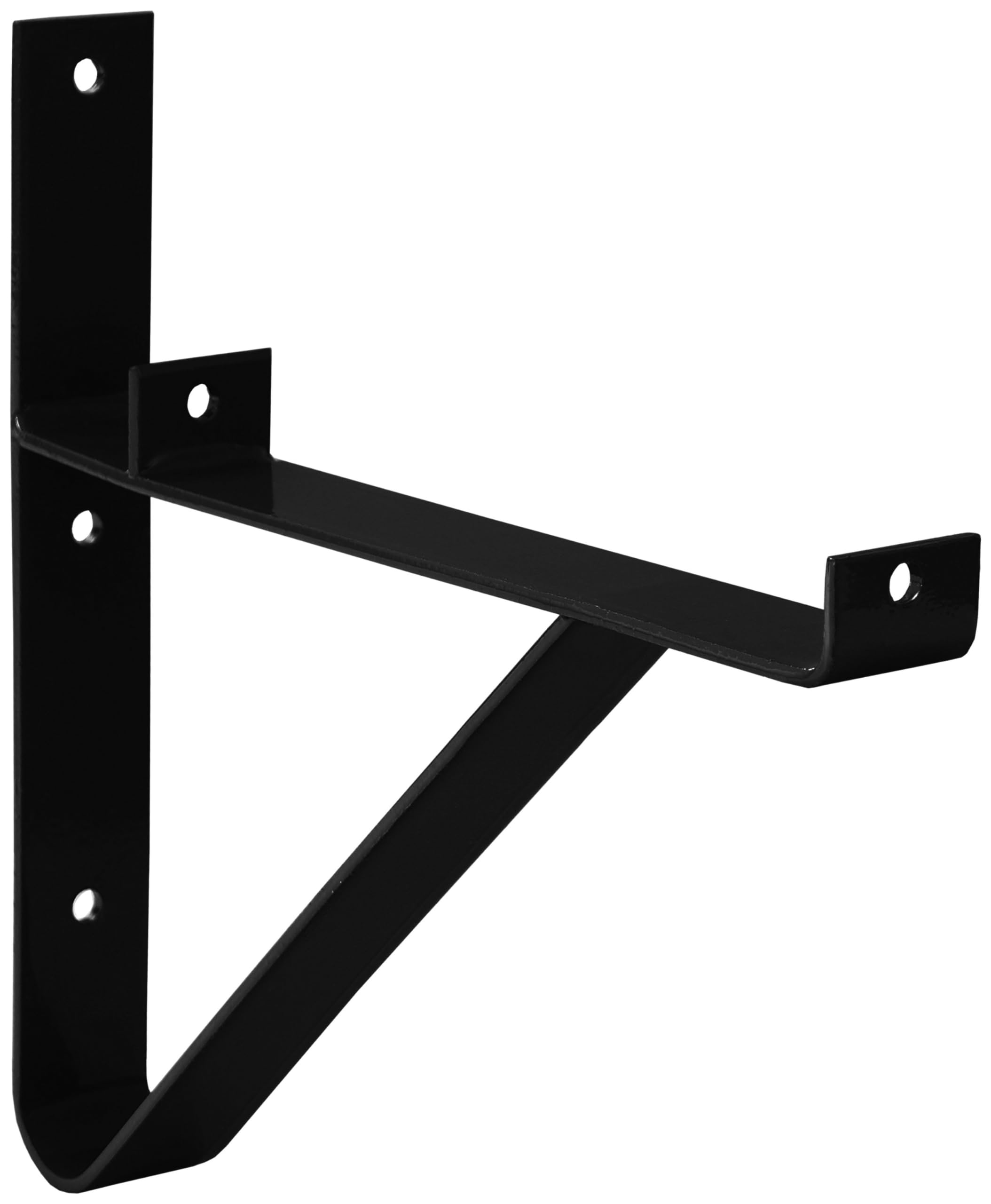 Parotec Dachtritt - Dachtritte für schornsteinfeger - Laufrost Dachtritt - Steigtritt Kaminpodest 100 cm Komplett für Kamin/Wand (RAL 9005 - Schwarz)