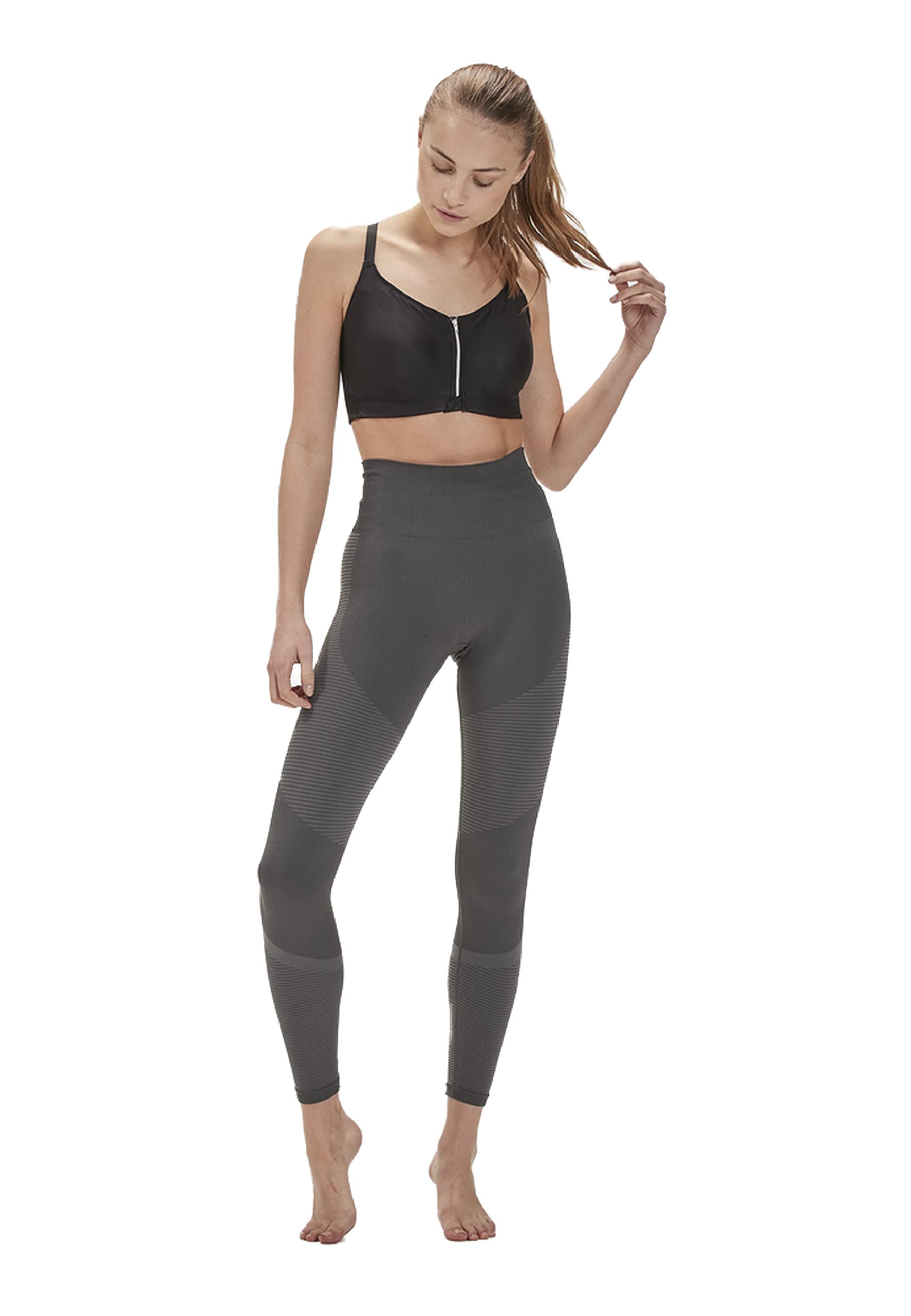 Athlecia Women's Hydrangea Sports Bra, 1001 Black, 70 (EU)