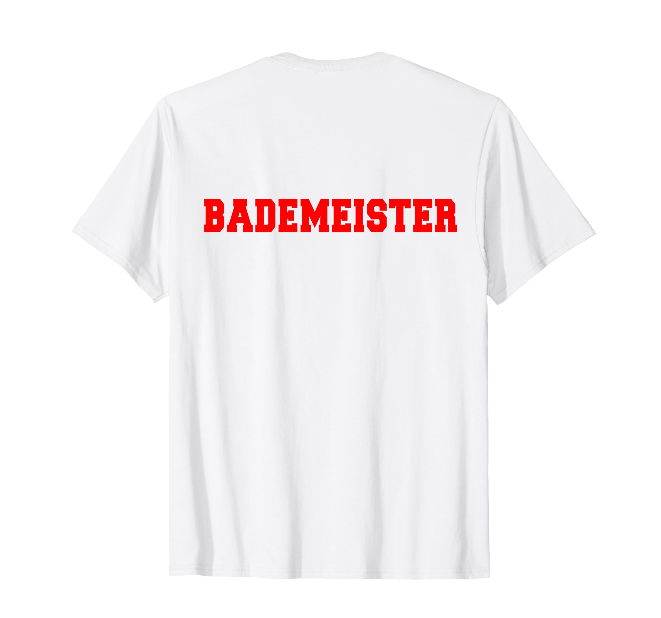 BADEMEISTER SCHWIMM MEISTER BACK LETTERING HERREN DAMEN SWIM T-Shirt