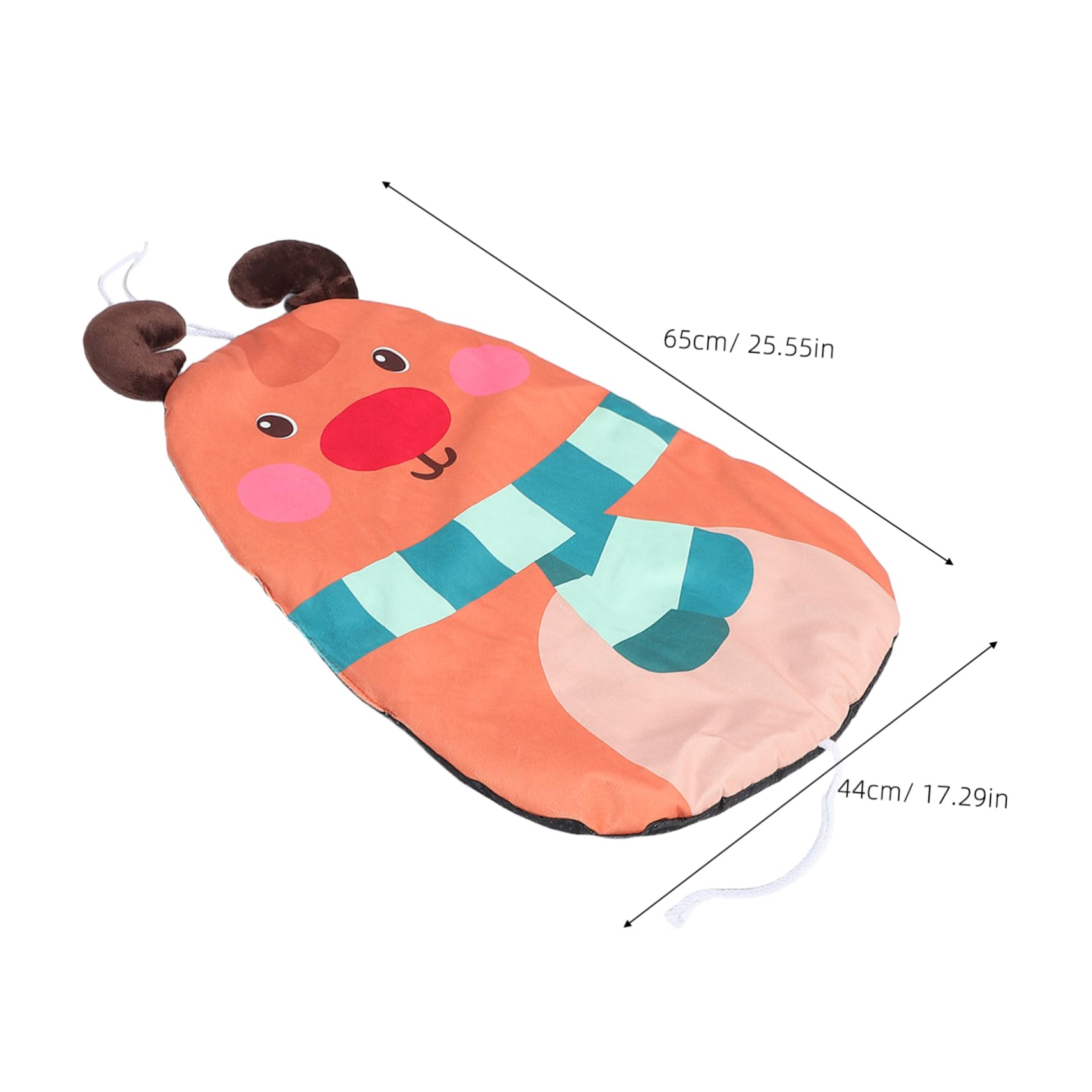 Hemoton Elk Shape Crate Pad Washable Pet Mat with PP Cotton Stuffing Breathable All Season Cushion for Cats for Small Cats