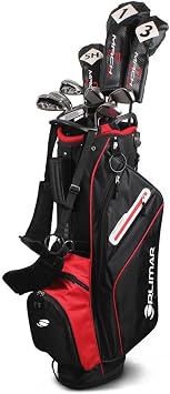 Orlimar Mach 1 Pro Mens 14-pIece Complete Golf Club Sets with Titanium Driver, Stainless Fairway Wood, Hybrid, Irons 6-9, PW, SW, Mallet Putter, Stand Bag, 3 Headcovers