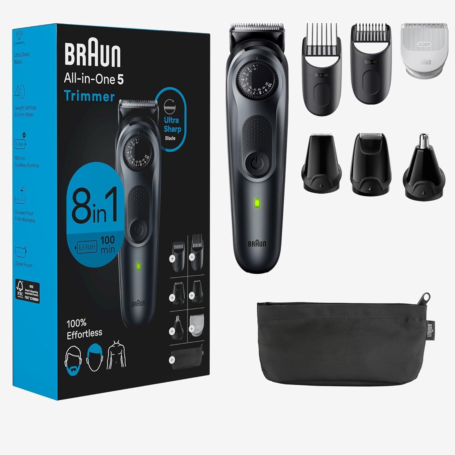 Braun 8-in-1 All-in-One Style Kit 5480 trimmer