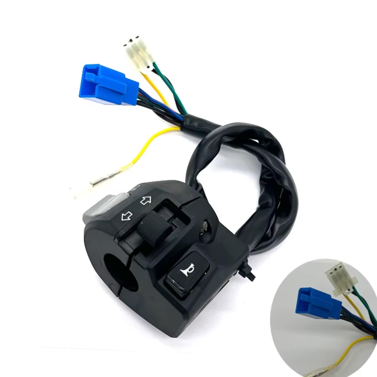 Interruptor señal moto Interruptores De Manija De Motocicleta Compatible Con YBR125 Para YBR250 2002-2013 Faro De Señal De Giro Con Bocina Arranque Luz De Haz Para Alto/bajo