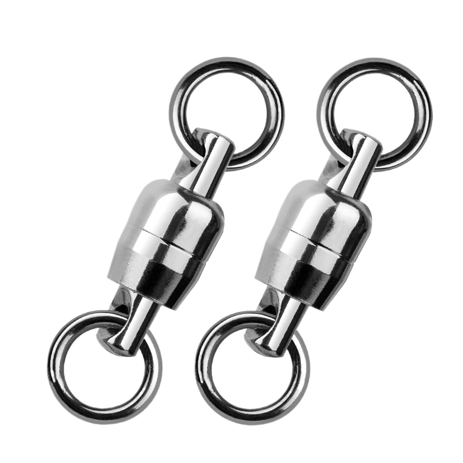 Lot de 10 à 30 émerillons à roulement à Billes en Acier Inoxydable for pêche à la traîne en Eau salée(Size5 (150kg 30.5MM),30 Pcs)