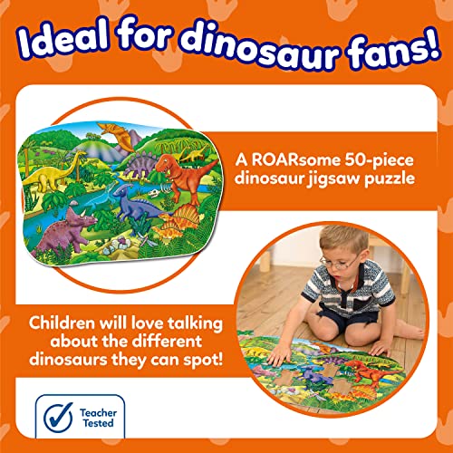 Orchard Toys Big Dinosaurs Jigsaw Puzzle for Kids - Large, 50-Piece, Dinosaur Floor Puzzles for 4+ Year Olds - Giant Games and Educational Toys for Children, Toddlers, Boys and Girls - 58 x 40 cm - 4