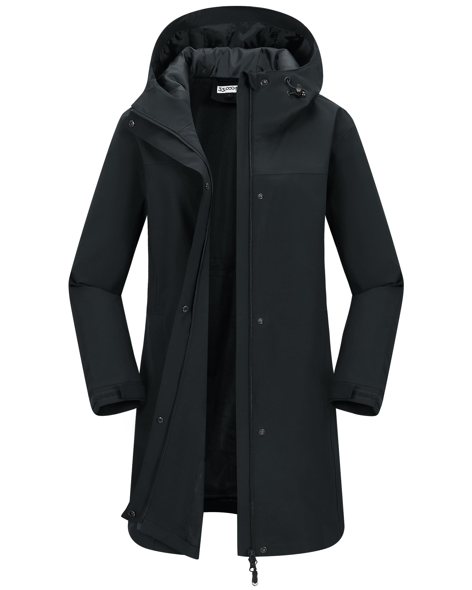 33,000ft Women's Waterproof Long Rain Coats