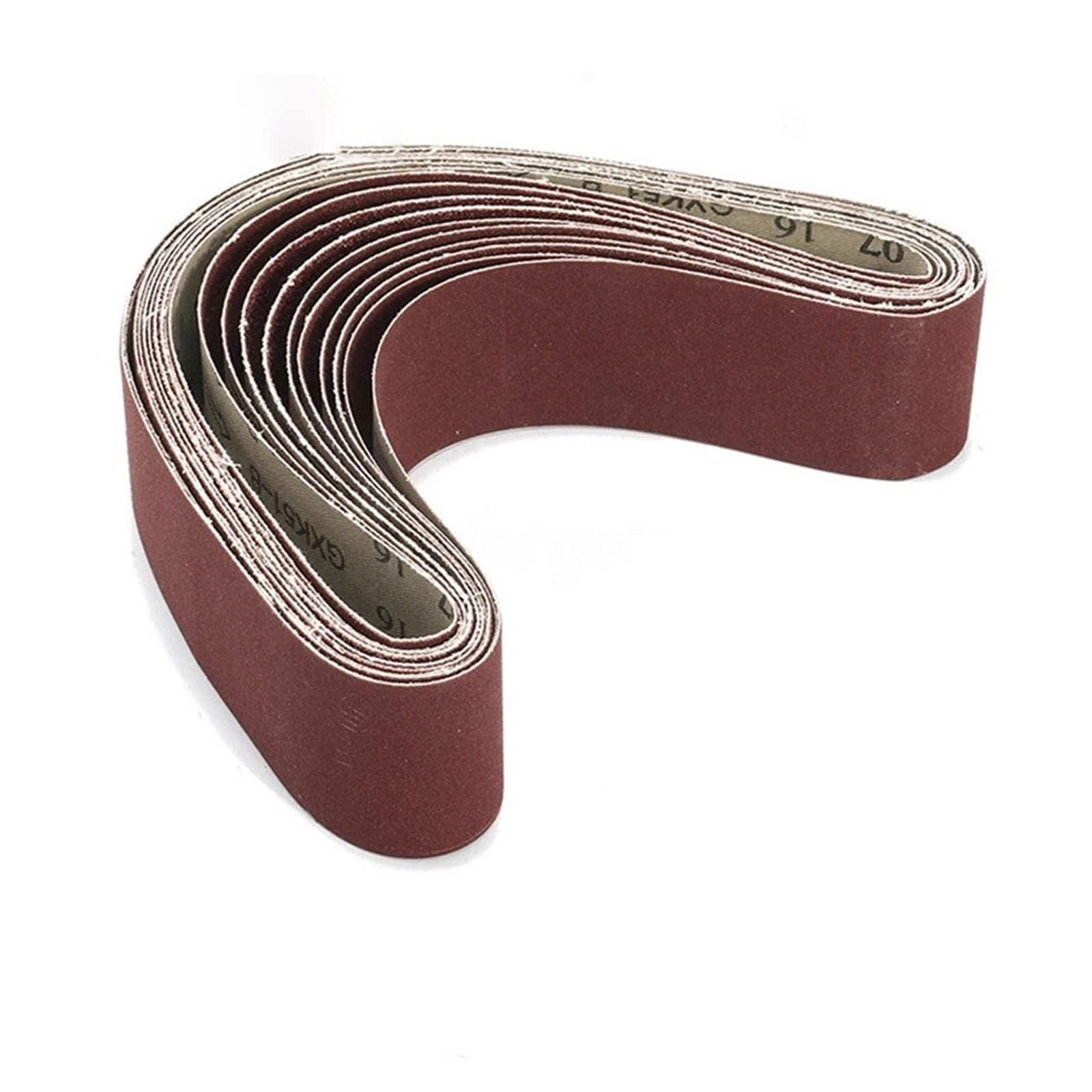 Shallezsou 40 60 80 120 240 Sander Belt 10Pcs 50X686mm Abrasive Sanding Belts Band 40-1000 Grits Wood Grinding Sander Tools Aluminum Oxide(40 60 80 120 240)