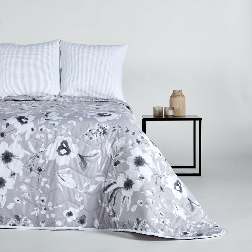 10XDIEZ Edredón Ligero Diana Gris (Gris - Cama de 105cm)