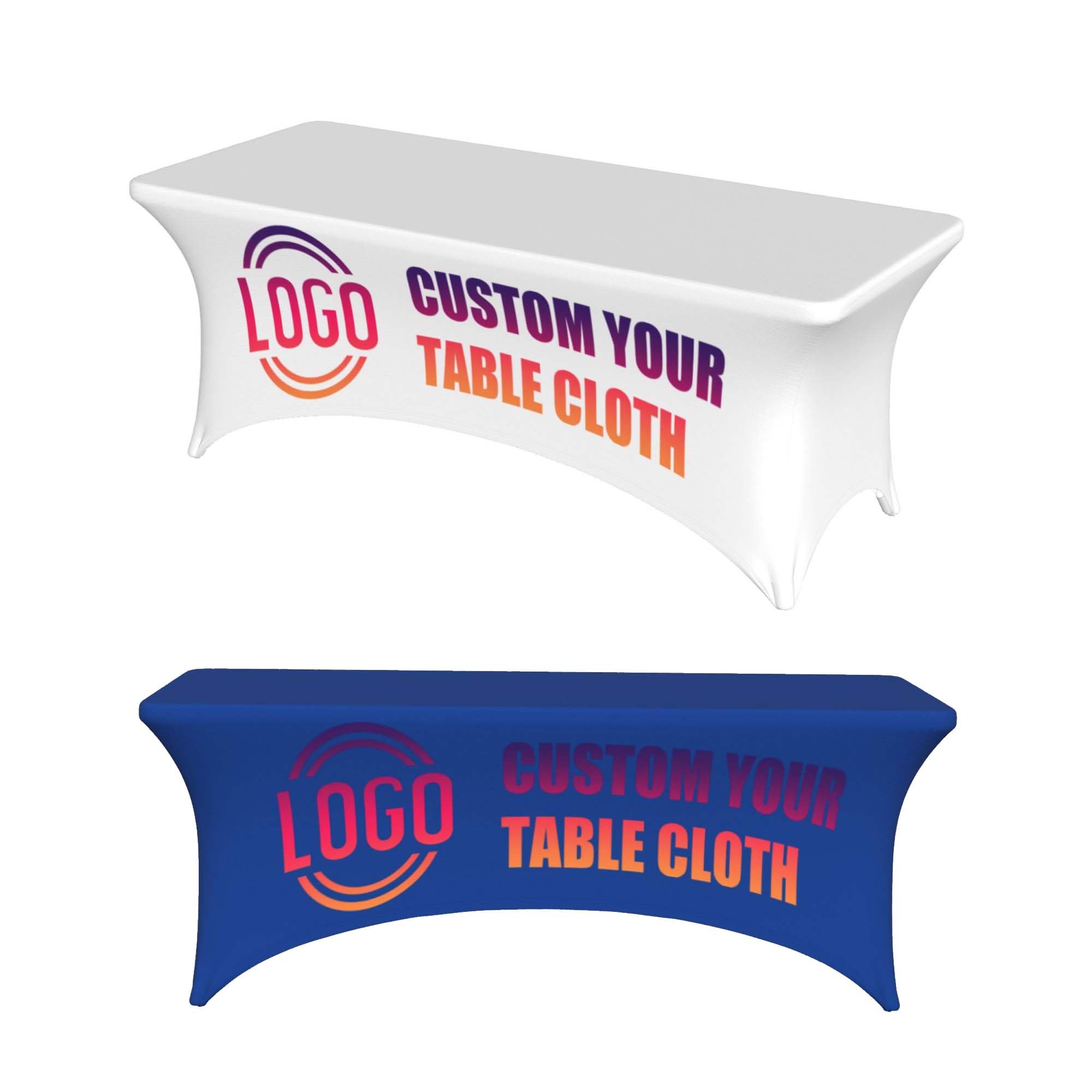 MOSGDBV Custom Table Cloths –Add Your Text/Image/Photo Personalised Ttable Cloth For Party Decoration, Weddings, Birthdays,Washable & Durable,Tablecloth or Home Decoration 4FT