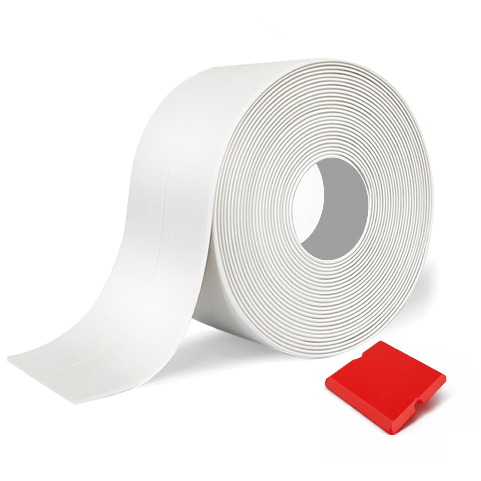 Nastro sigillante bianco per angoli del bagno, impermeabile, autoadesivo, utilizzato per lavello della cucina, WC, vasca da bagno, striscia protettiva per bordi della parete del pavimento della vasca