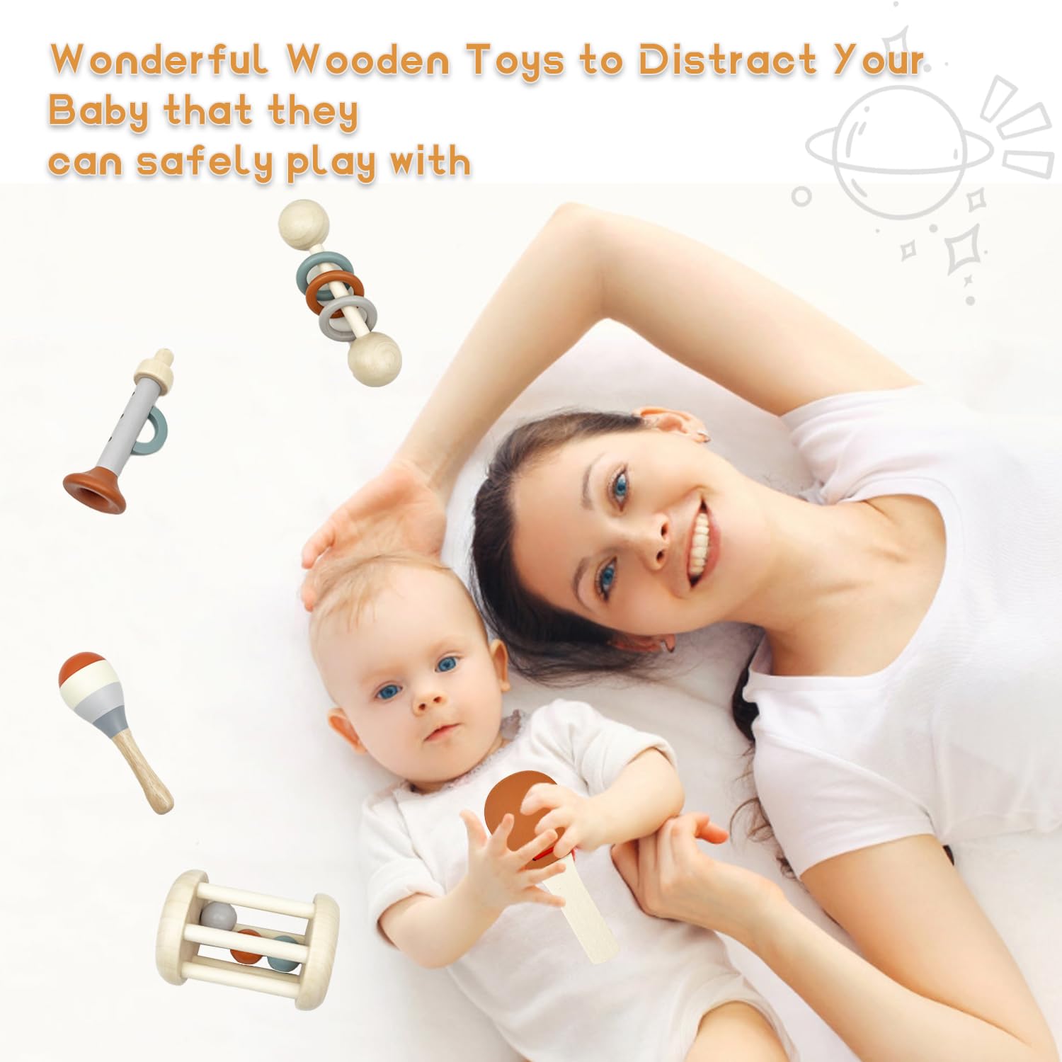 Wooden Baby Rattle image 6