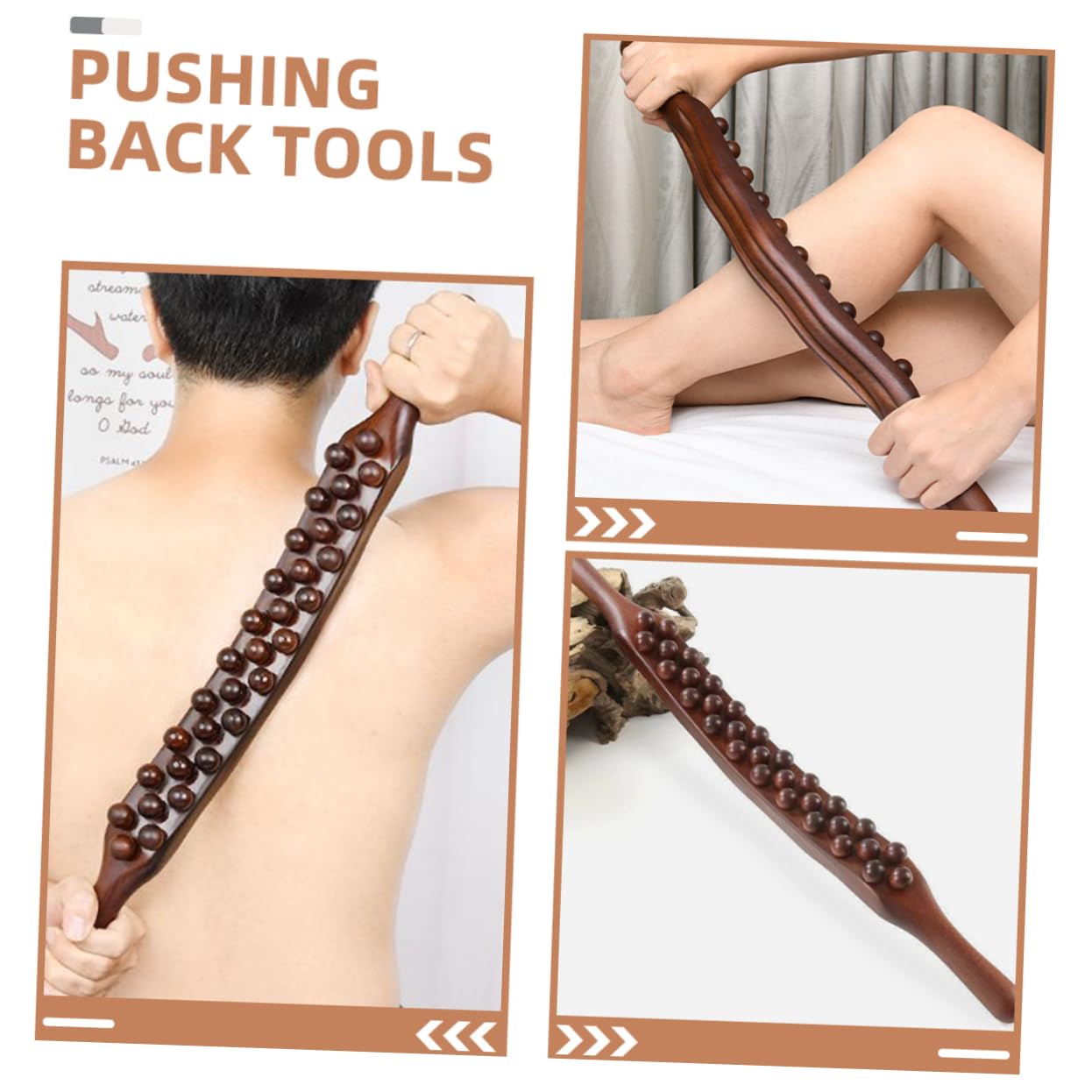 Cinta De Masaje Multifuncional Rodillo De Gua Sha De Plástico Para Masaje Corporal y Herramienta De Alivio De Tensión Para Espalda y Pies Para Relajación Muscular