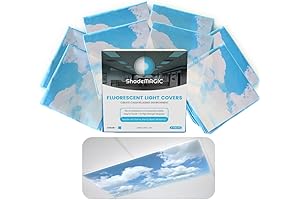 ShadeMAGIC Fluorescent Light Covers for Classroom Office
